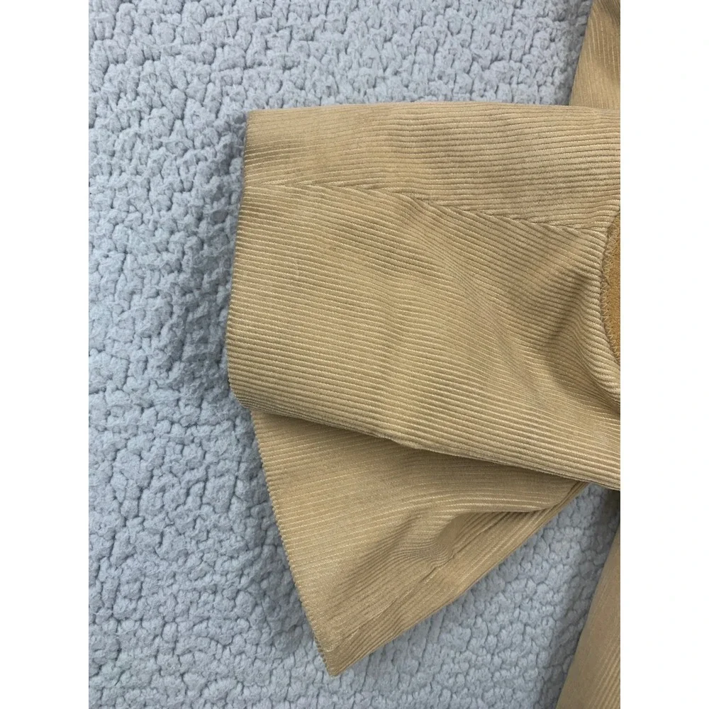 Vtg Pioneer Wear Western Blazer Mens 42 Tan Corduroy Leather Elbow Patch USA